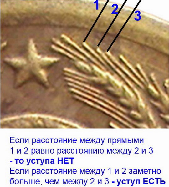 определяем гребенку с уступом