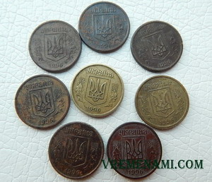 10 копеек 1996 года найденные металлоискателем