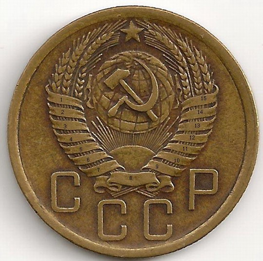 нумерация лент в гербе ссср